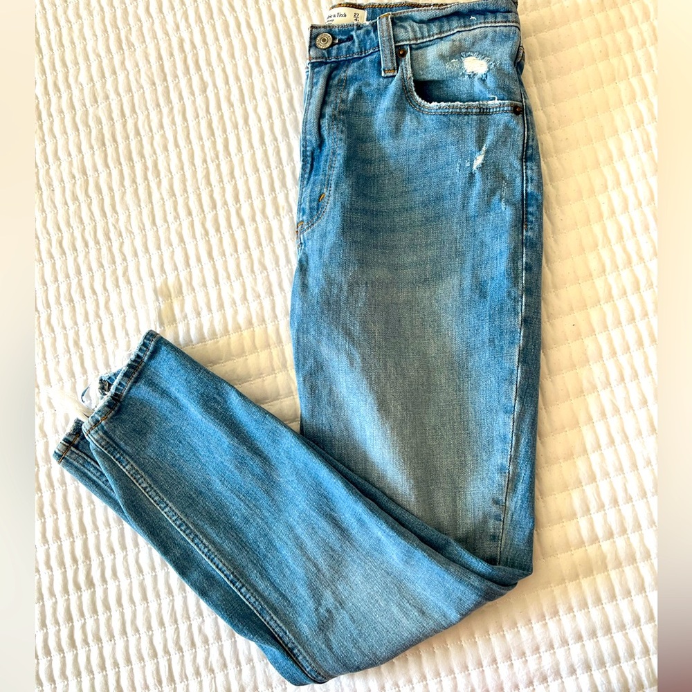 A&F High-Rise Skinny Jeans